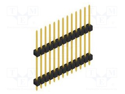 Connector: pin strips; pin header; male; PIN: 13; 2.54mm; THT; 1x13