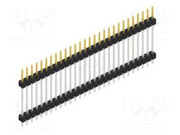 Connector: pin strips; pin header; male; PIN: 28; 2.54mm; THT; 1x28