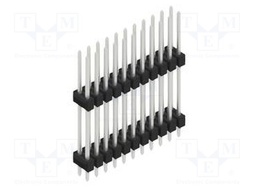Connector: pin strips; pin header; male; PIN: 22; 2.54mm; THT; 2x11