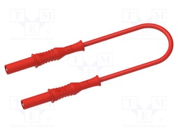 Test lead; 36A; banana plug 4mm,both sides; insulated; Len: 1m