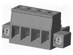 Connector: pluggable terminal block; plug; female; straight; grey