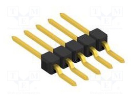 Connector: pin strips; pin header; male; PIN: 5; 2.54mm; SMT; 1x5