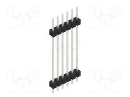 Connector: pin strips; pin header; male; PIN: 6; 2.54mm; THT; 1x6