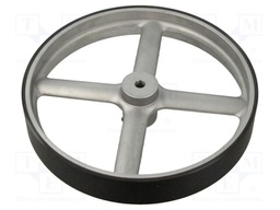 Measuring wheel; Shaft d: 7mm; aluminium,polyurethane