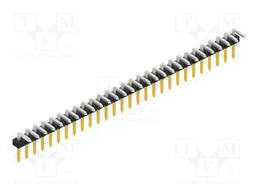 Connector: pin strips; pin header; male; PIN: 28; 2mm; THT; 1x28