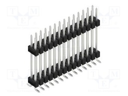 Connector: pin strips; pin header; male; PIN: 28; 2.54mm; SMT; 2x14
