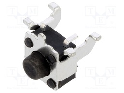 Microswitch TACT; SPST-NO; Pos: 2; 0.05A/12VDC; SMT; none; 1.6N