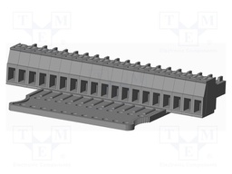 Connector: pluggable terminal block; plug; female; straight; grey