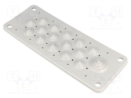 Multigate grommet; light grey; Holes no: 16; -40÷100°C; IP54