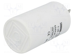 Capacitor: motors, run; 8uF; 450V; Ø35x60mm; -25÷70°C; ±5%; 3000h
