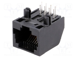 Socket; RJ45; PIN: 8; Layout: 8p8c; THT; on PCBs