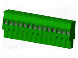Connector: pluggable terminal block; plug; female; angled 90°