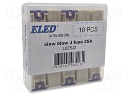 Fuse: fuse; 25A; 32VDC; automotive; 14.1mm; 14.1x12x27.2mm