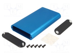 Enclosure: with panel; 1455; X: 72mm; Y: 120mm; Z: 19mm; aluminium