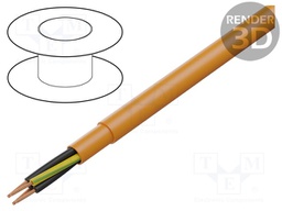 Wire; PUR-ORANGE-JZ; 4G2,5mm2; unshielded; 300/500V; PUR; Cu