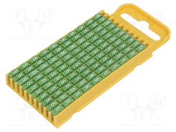 Markers for cables and wires; Label symbol: 5; 4.3÷5.3mm; green