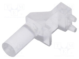 Fiber for LED; Ø3mm; Front: flat; angular,with PCB mounting