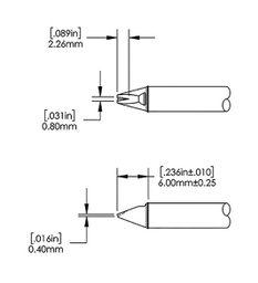 Tip; special; 1.6mm; 357°C; for soldering station