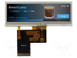 Display: TFT; 3.9"; 480x128; Illumin: LED; Dim: 104.9x38.53x4.1mm