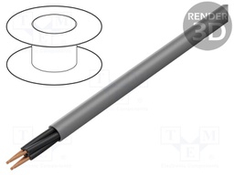 Wire; MEGAFLEX®500; 4x0,5mm; unshielded; 300/500V; LSZH; Cu; grey