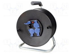 Cable reel; with socket,with brake,with flap,rolled; Sockets: 4