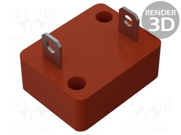 Varistor: block; 660VAC; 850VDC; 1.05kV; 46.8x60.3x23mm; screw