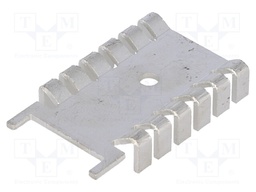 Heatsink: moulded; SOT32; L: 35.6mm; W: 22mm; H: 6.7mm; 21K/W