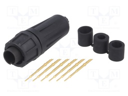 Connector: circular; Series: EN2; plug; male; soldering; for cable