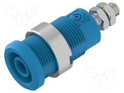 Socket; 4mm banana; 36A; blue