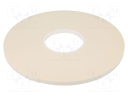 Tape: fixing; W: 9mm; L: 33m; Thk: 1mm; two-sided adhesive; white