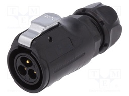 Plug; Connector: circular; size 20; 02; male; PIN: 3; with latch