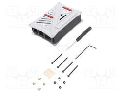 Enclosure: for computer; Raspberry Pi 4 B; ABS; silver; X: 70mm