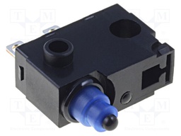 Microswitch SNAP ACTION; SPST-NO; 0.1A/30VDC; Rcont max: 100mΩ