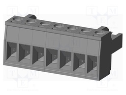 Connector: pluggable terminal block; plug; female; straight; grey