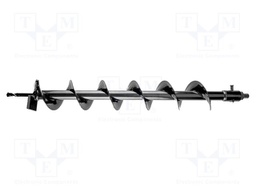 Tool accessories: gimlet; Ø: 80mm; L: 600mm; spring steel; for soil