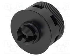Pressure compensation device; -20÷100°C; Body: black; Entrelec