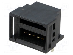 Connector: wire-wire/PCB; Power Clamp; socket; male; angled 90°