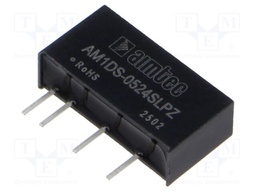 Converter: DC/DC; 1W; Uin: 4.5÷5.5V; Uout: 24VDC; Iout: 42mA; SIP7