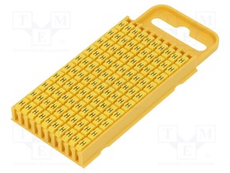 Markers for cables and wires; Label symbol: H; 4.3÷5.3mm; yellow