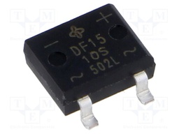 Bridge rectifier: single-phase; Urmax: 1kV; If: 1.5A; Ifsm: 50A; DFS