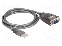 USB to RS232 converter; D-Sub 9pin plug,USB A plug; 1m