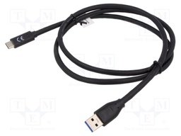 Cable; Power Delivery (PD),USB 3.1; USB A plug,USB C plug; 1m