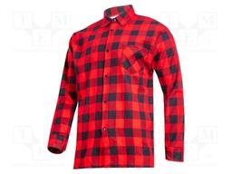 Shirt; Size: XL; red; flannel; 170g/m2