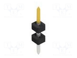 Connector: pin strips; pin header; male; PIN: 1; 2mm; THT; 1x1; 100V