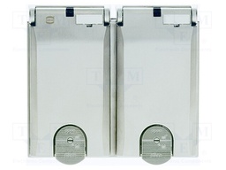 Double Frame, Ni plated, metal cover