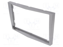 Radio mounting frame; Opel; 2 DIN; silver