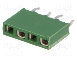 Socket; pin strips; HV-100; female; PIN: 4; straight; 2.54mm; THT