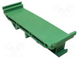 DIN rail mounting bracket; Body: green