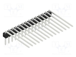 Connector: pin strips; pin header; male; PIN: 14; 2.54mm; THT; 1x14