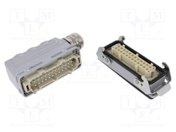Connector: HDC; male + female; C146; PIN: 24; 24+PE; size E24; M32